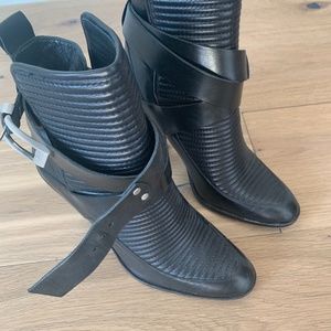 Rachel Zoe Leather Biker Boots